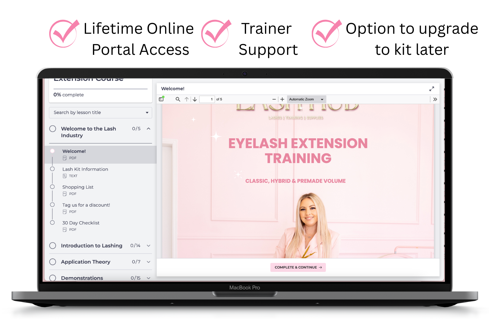 Online Beginner Eyelash Extension Course